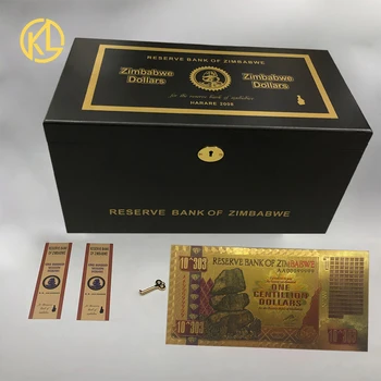 1000pcs Zimbabwe Zlato, Bankovky a JEDNA CENTILLION DOLÁROV Zlato 999999 Zimbabwe Dolárov v Bankovkách pre Obchodné Dary