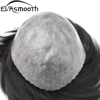Rovné Vlasy, Muži Toupee Vlasy Protéza 0.12-0.14 mm Toupee Mužov Odolné Parochňu pre Mužov 100% Ľudské Vlasy Systém Jednotky