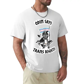 Odin Hovorí Trans Práv T-Shirt Nadrozmerné t-shirt nadrozmerné t košele, mens grafické t-shirts