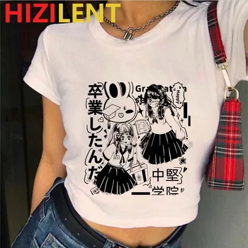 2021 Nové Letné Nové Harajuku Komiksu, Anime Vytlačené Park Street Kolo Krku Duté Retro Y2K Top Krátky Rukáv T-Shirt Punk Park