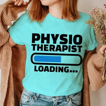 Vtipné Fyzioterapeut Nakladanie Tričko pre Ženy Harajuku Graphic T Shirt Femme Kawaii Žien T-shirt Žena Tričko Oblečenie